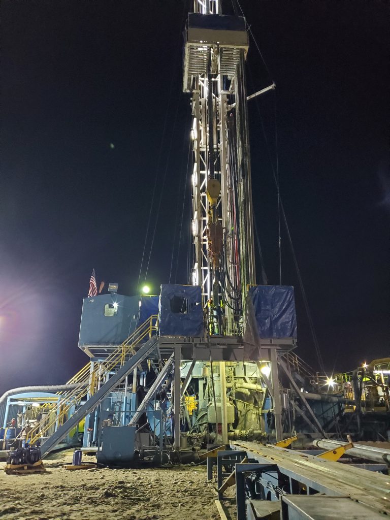 Twin Peaks #1W surface casing operations, November 2025