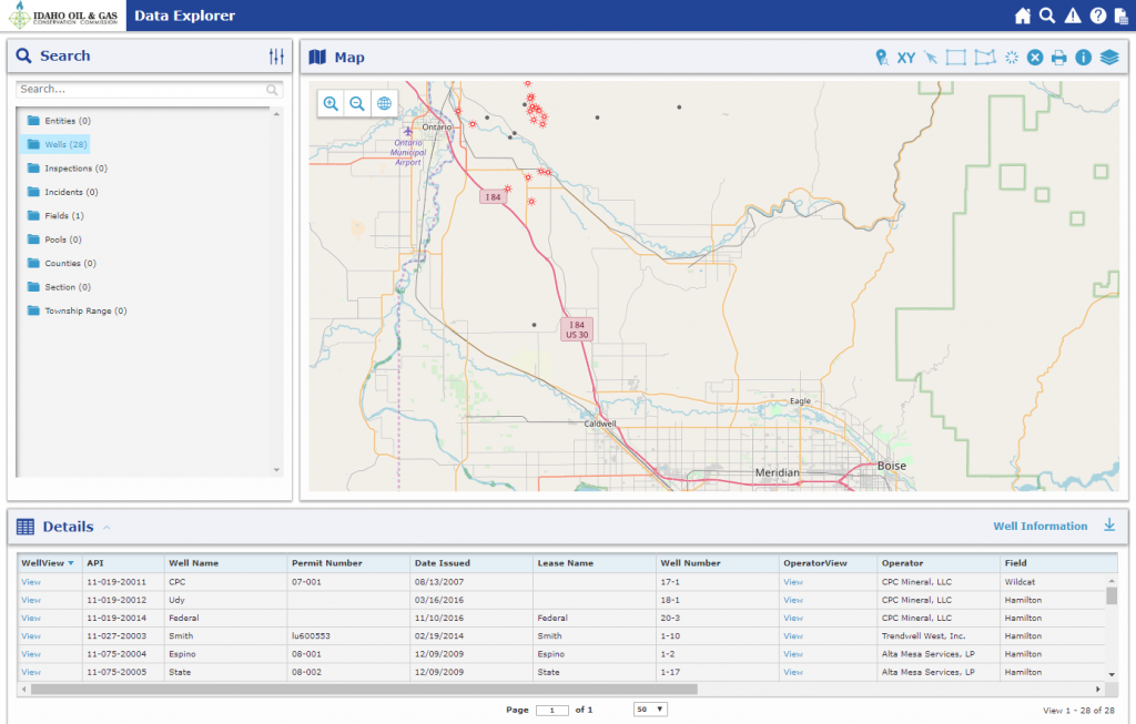 Image of Data Explorer Map